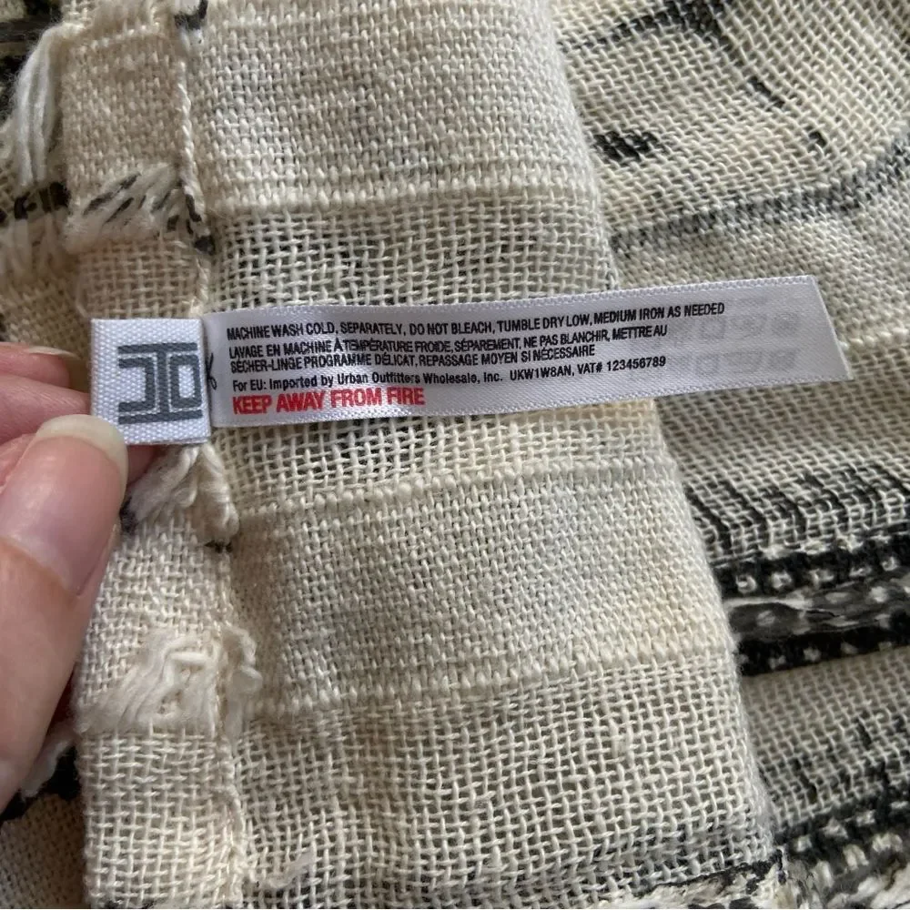 Urban Outfitters Textured Tapestry With Tassels